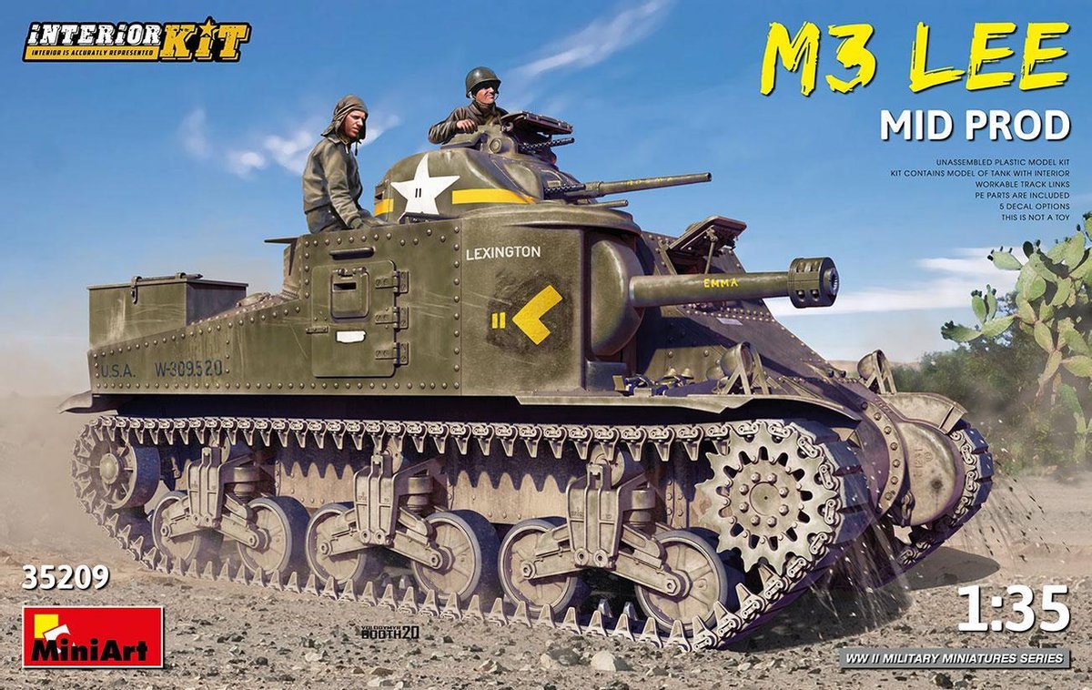 MiniArt | 35209 | M3 Lee mid production |  With Interior | 1:35